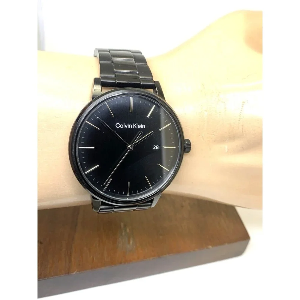 Calvin Klein Men's Watch 25200057 Quartz Black Dial Stainless Steel 43mm